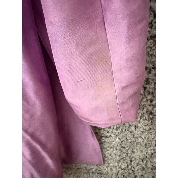 Ann Taylor Women's Lavender Overcoat Size 12 Long Sleeve Casual with flaw - Picture 6 of 7